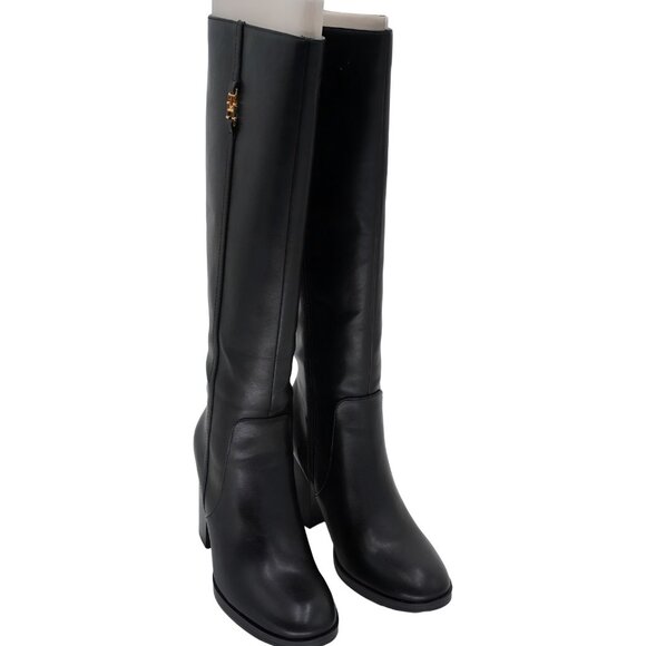 Tommy Hilfiger Ursy Tall Block Heel Boots Black - Women's US 9M